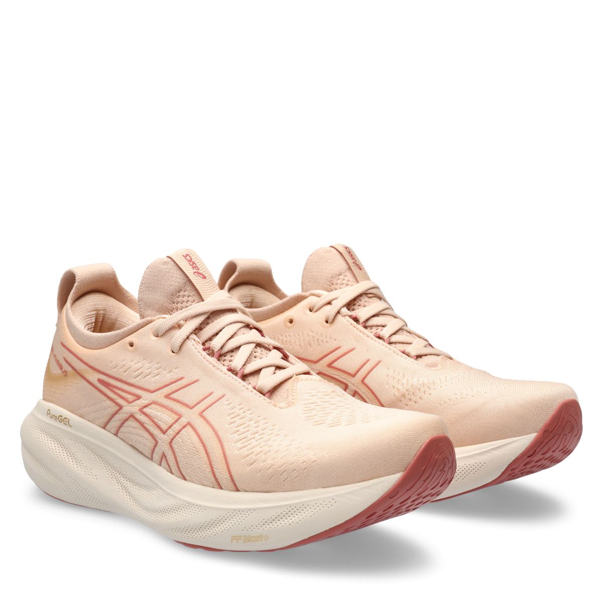 Asics Gel Nimbus 25 Women Pale Apricot Light Garnet ג'ל נימבוס 25 נשים