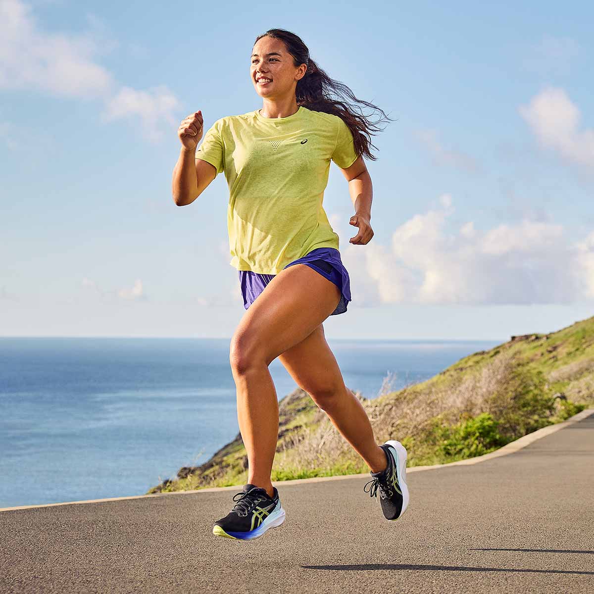 Asics Gel Kayano 30 Women Black Glow Yellow נעלי אסיקס קיאנו 30 לנשים