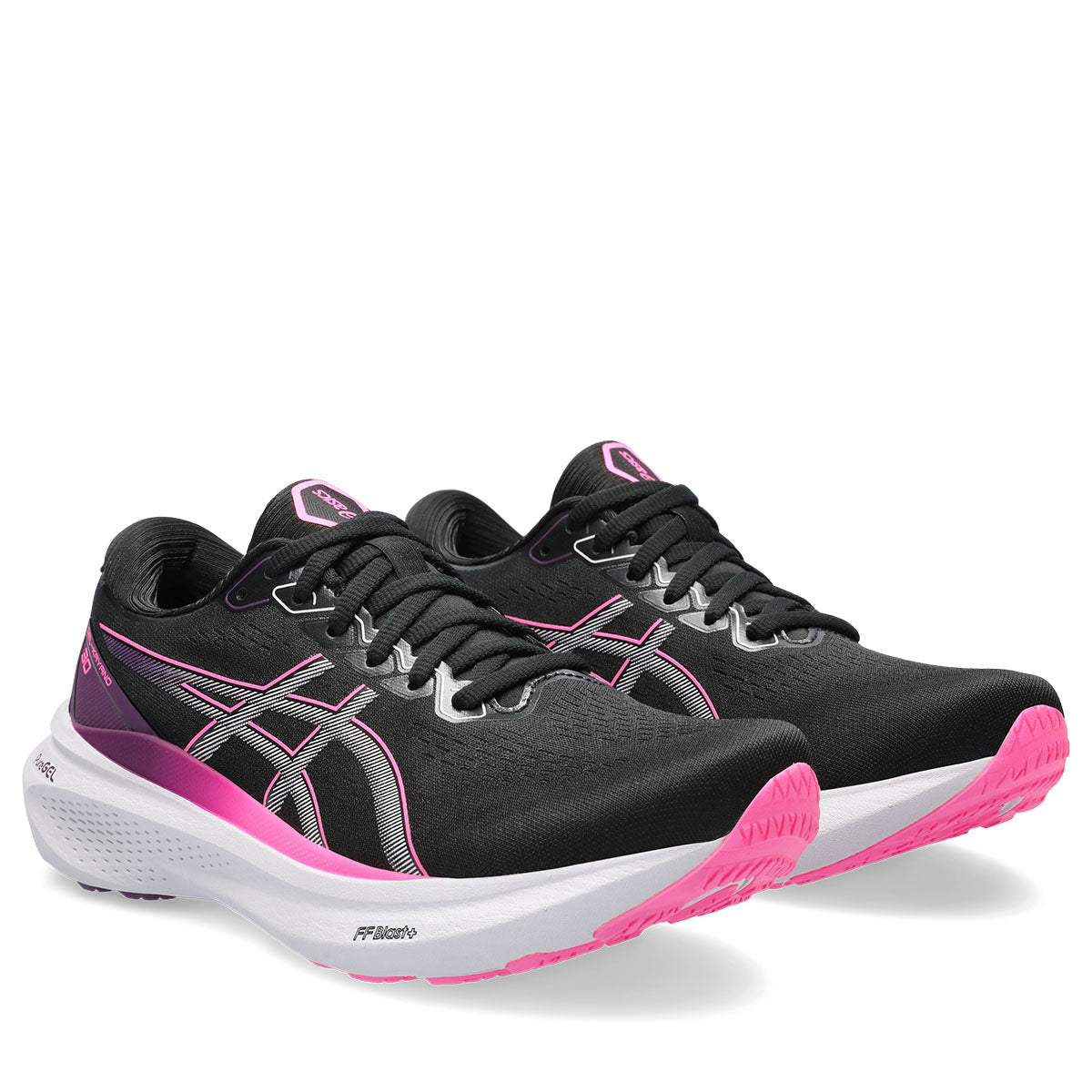 Asics Gel Kayano 30 Women Black Lilac Hint נעלי אסיקס קיאנו 30 לנשים