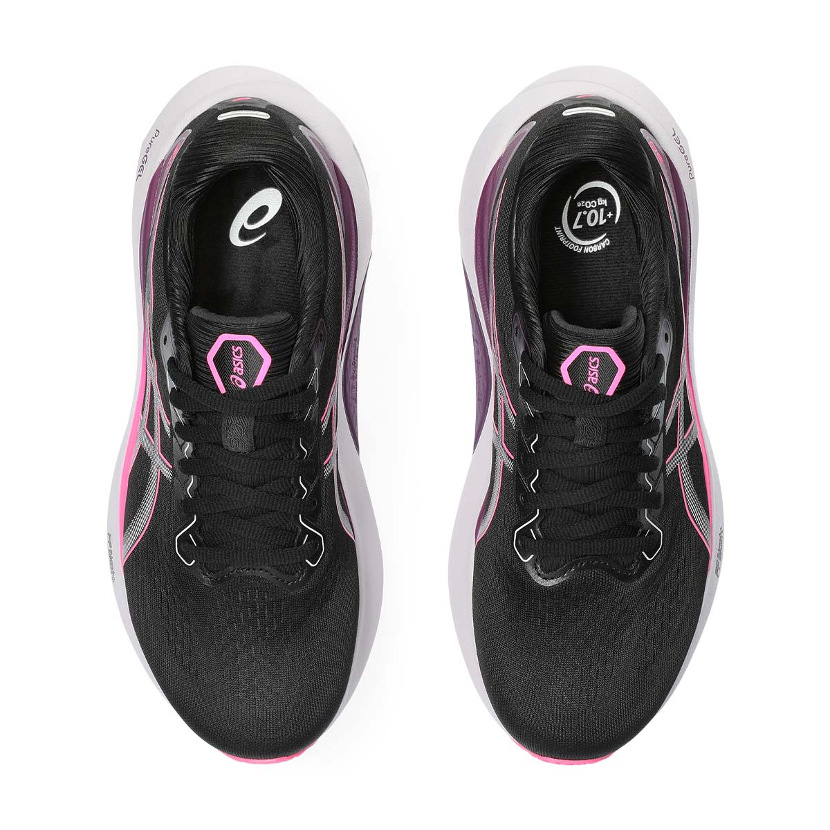 Asics Gel Kayano 30 Women Black Lilac Hint נעלי אסיקס קיאנו 30 לנשים