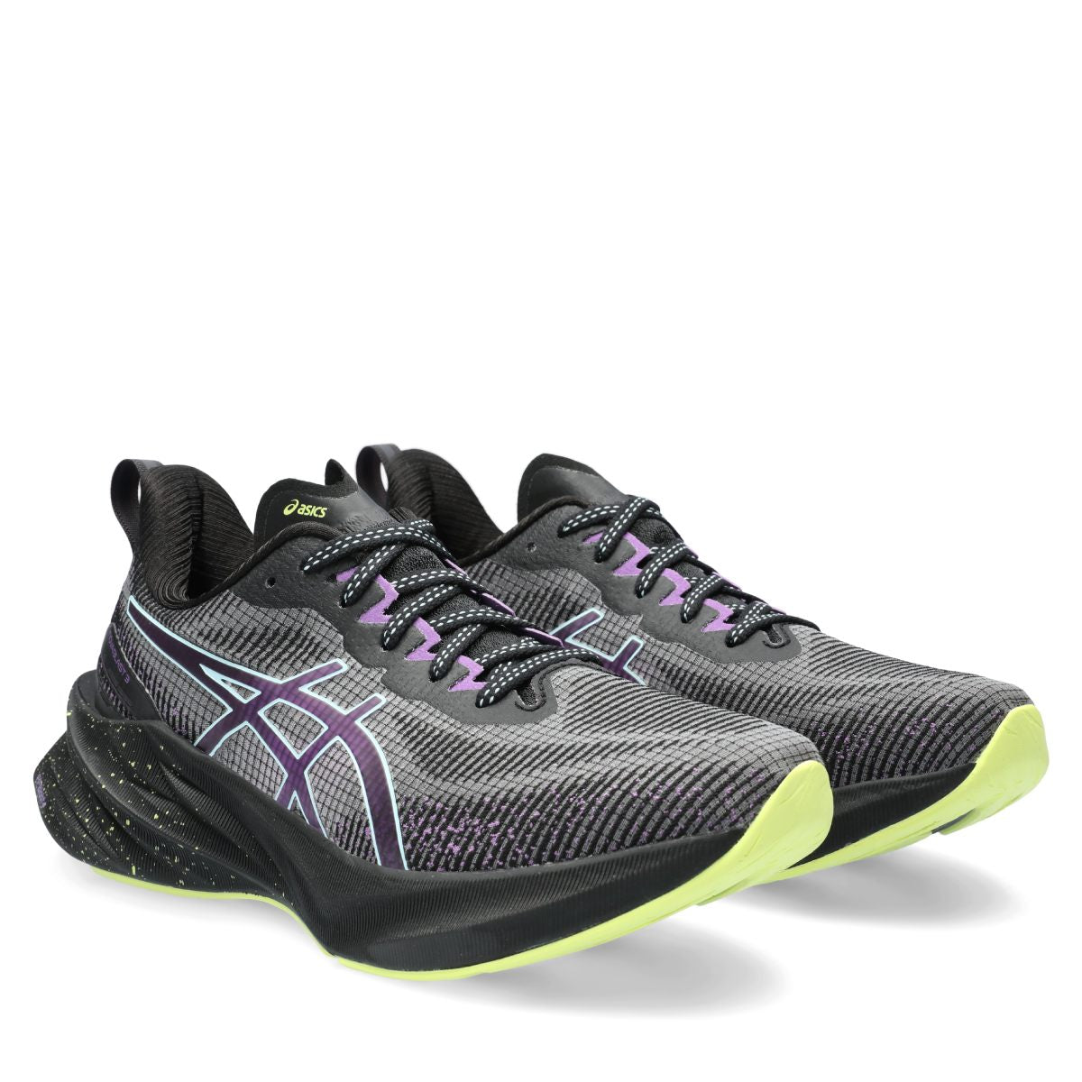 Asics Novablast 3 Le Women Black Cyber Grape נעלי אסיקס נובה בלאסט לנשים
