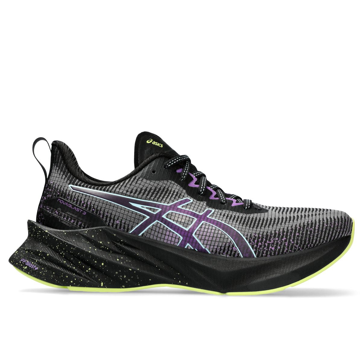 Asics Novablast 3 Le Women Black Cyber Grape נעלי אסיקס נובה בלאסט לנשים