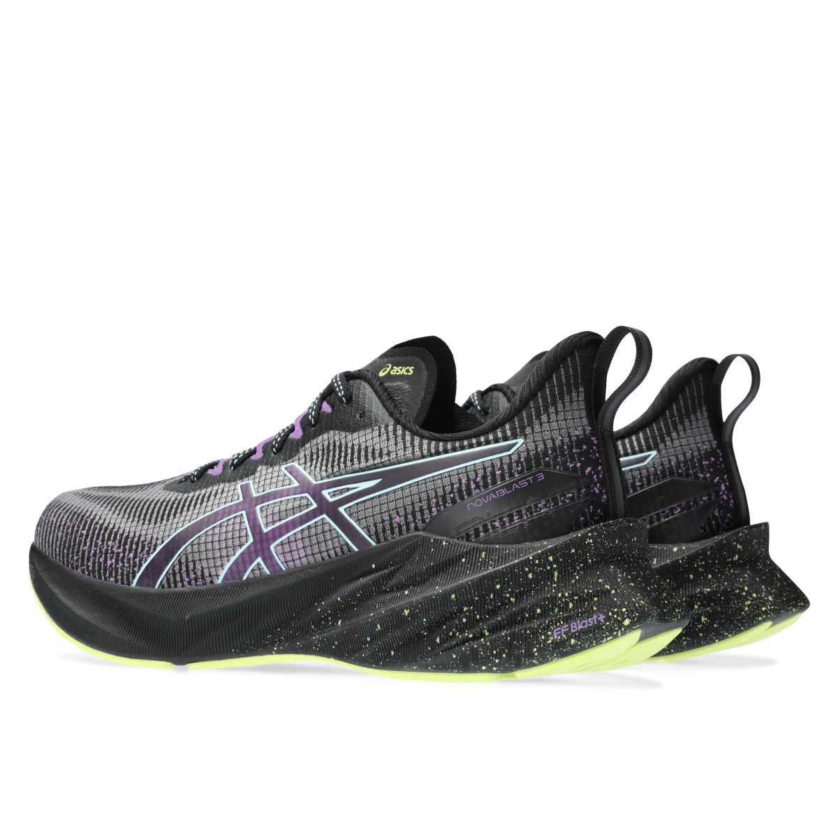 Asics Novablast 3 Le Women Black Cyber Grape נעלי אסיקס נובה בלאסט לנשים