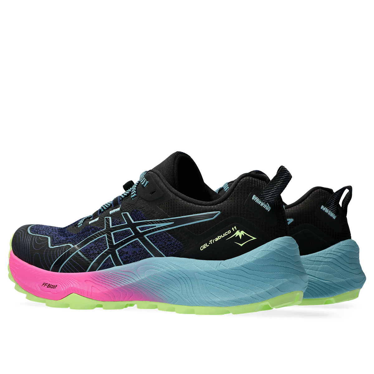 Asics Gel Trabuco 11 Women Black Gris Blue נעלי ג'ל טרבוקו 11 לנשים