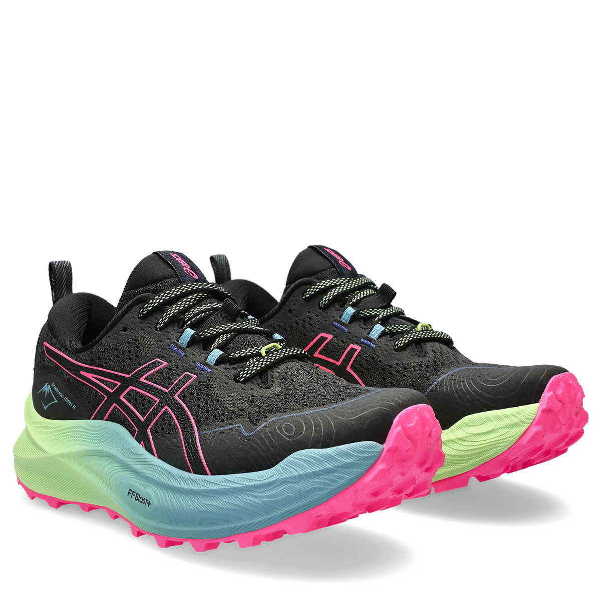 Asics Trabuco Max 2 Women Black Hot Pink נעלי אסיקס לנשים