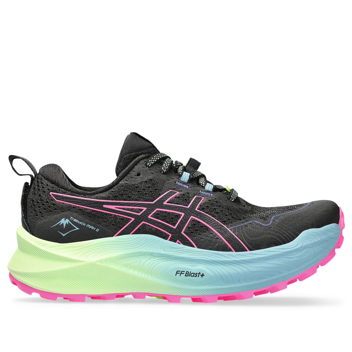 Asics Trabuco Max 2 Women Black Hot Pink נעלי אסיקס לנשים