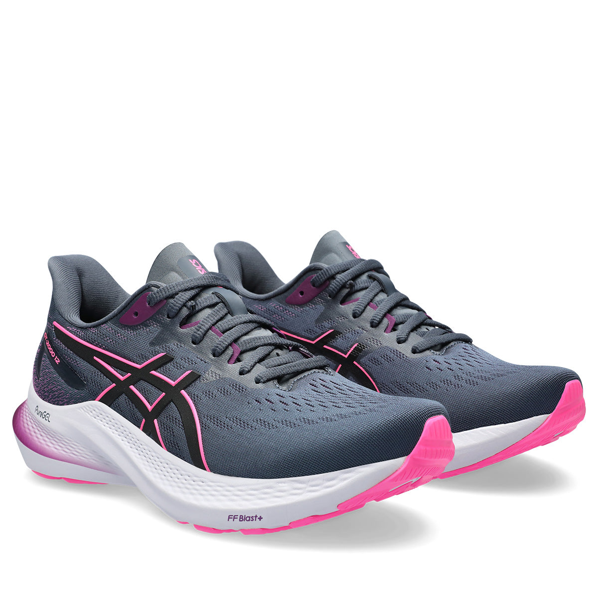 Asics GT 2000 12 Women Tarmac Black נעלי אסיקס ג'י טי לנשים