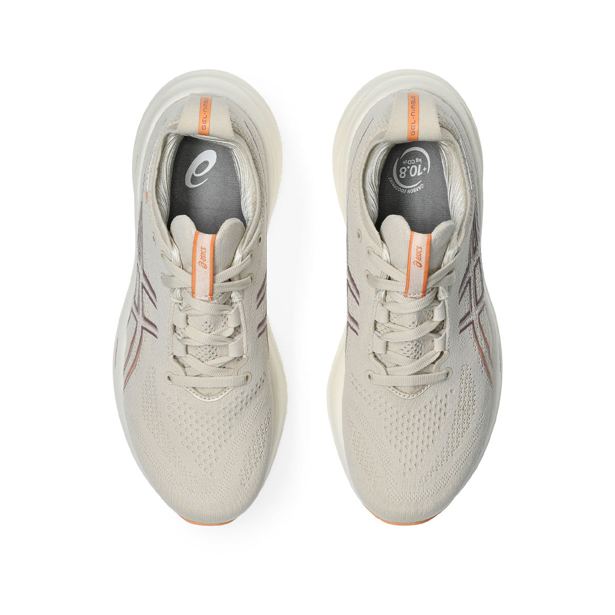 Asics Gel Nimbus 26 Women Oatmeal Faded Orange ג'ל נימבוס 26 לנשים