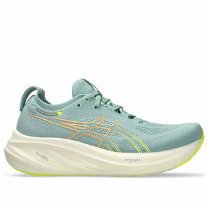 Asics Gel Nimbus 26 Women Light Celadon Safety Yellow ג'ל נימבוס 26 לנשים