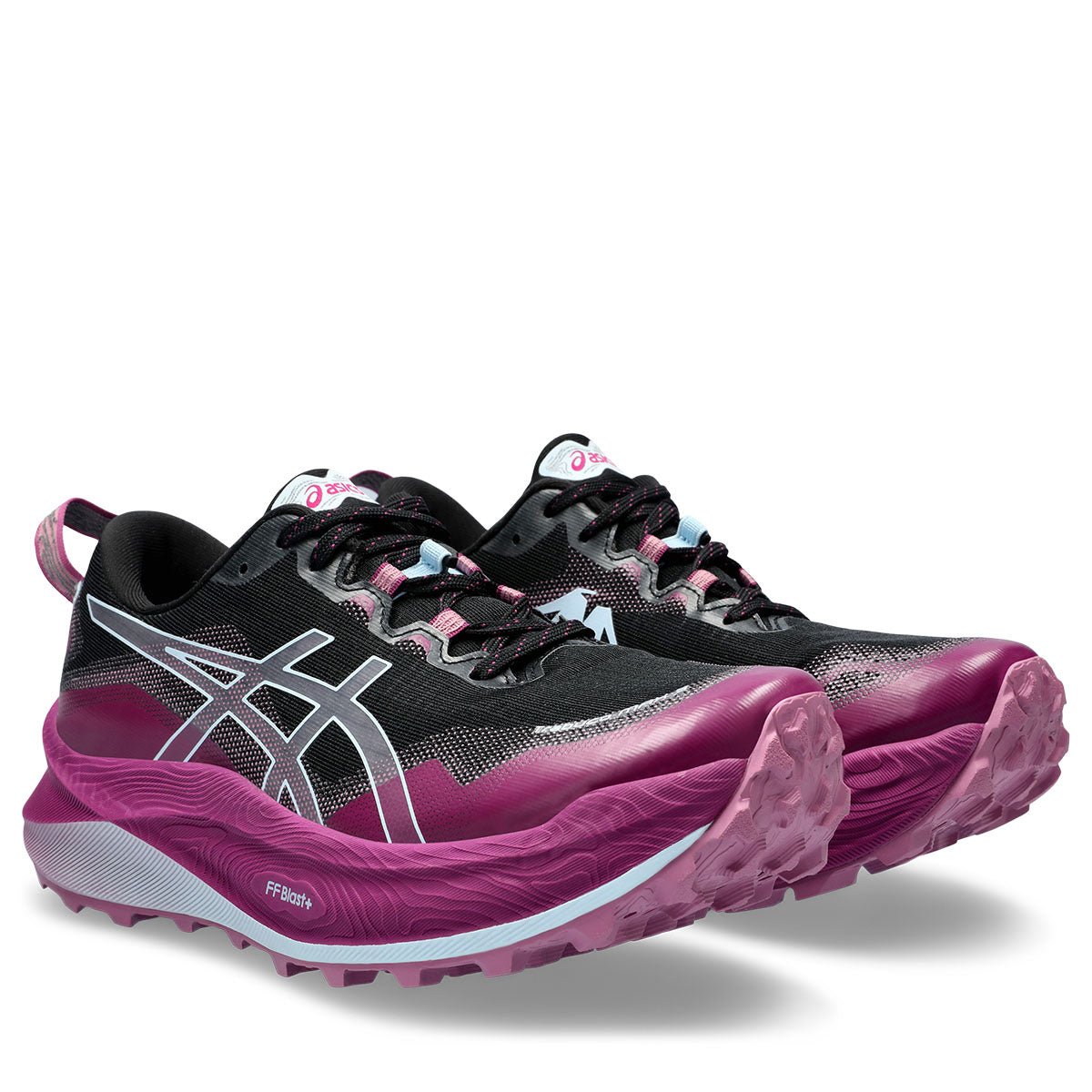 Asics Trabuco Max 3 Women Black Light Blue נעלי ריצה טרבוקו מקס 3 לנשים