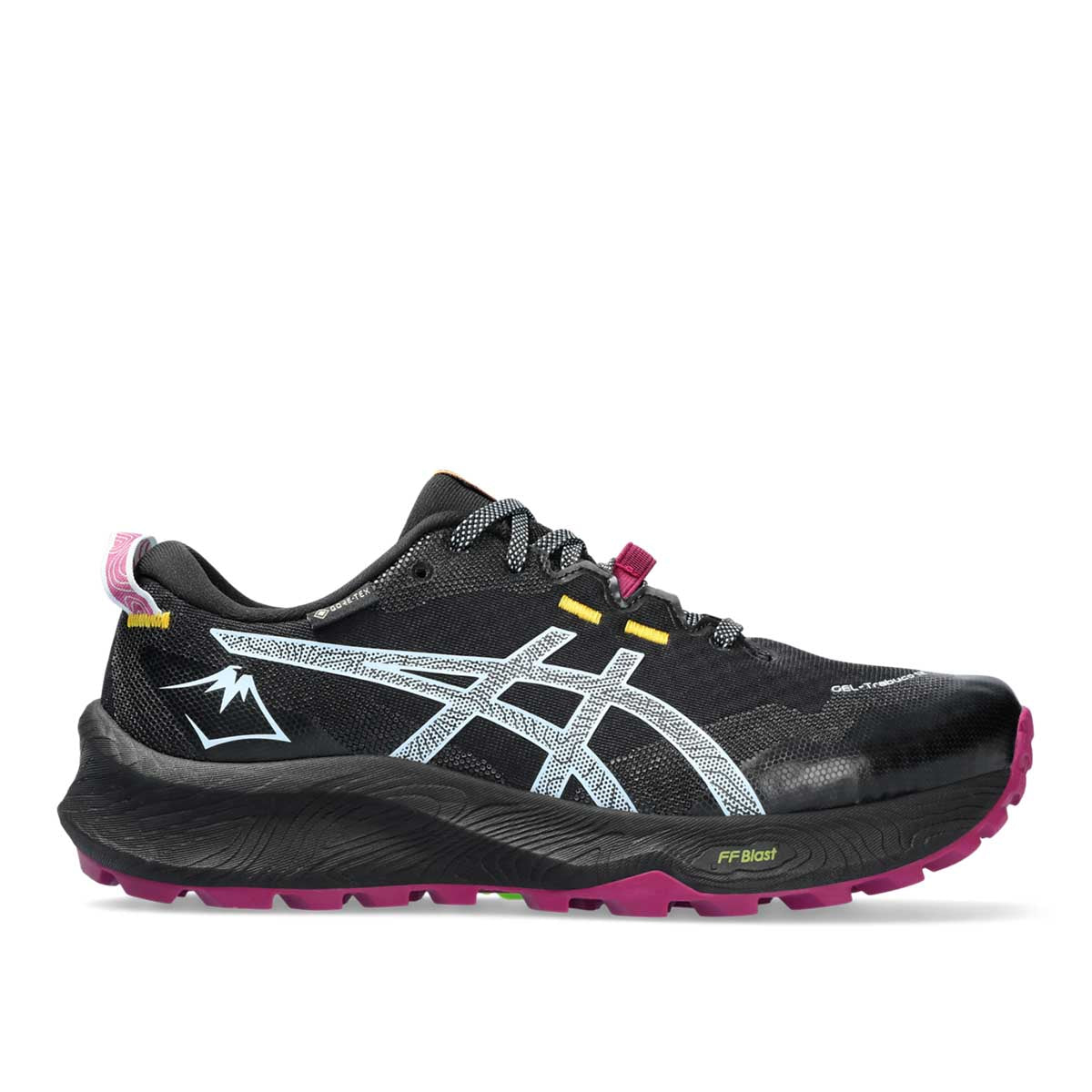 Asics Gel Trabuco 12 GTX Women Black Light Blue נעלי ריצה ג'ל טרבוקו 12 לנשים