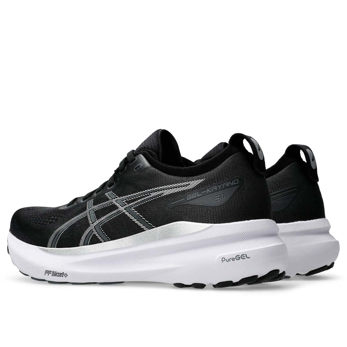 Asics Gel Kayano 31 Women Black Pure Silver נעלי אסיקס ג'ל קיאנו 31 לנשים