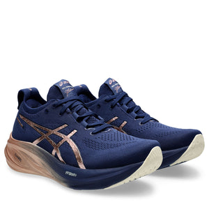 Asics Gel Nimbus 26 Platinum Blue Expanse Rose Gold ג'ל נימבוס 26 פלטינום נשים