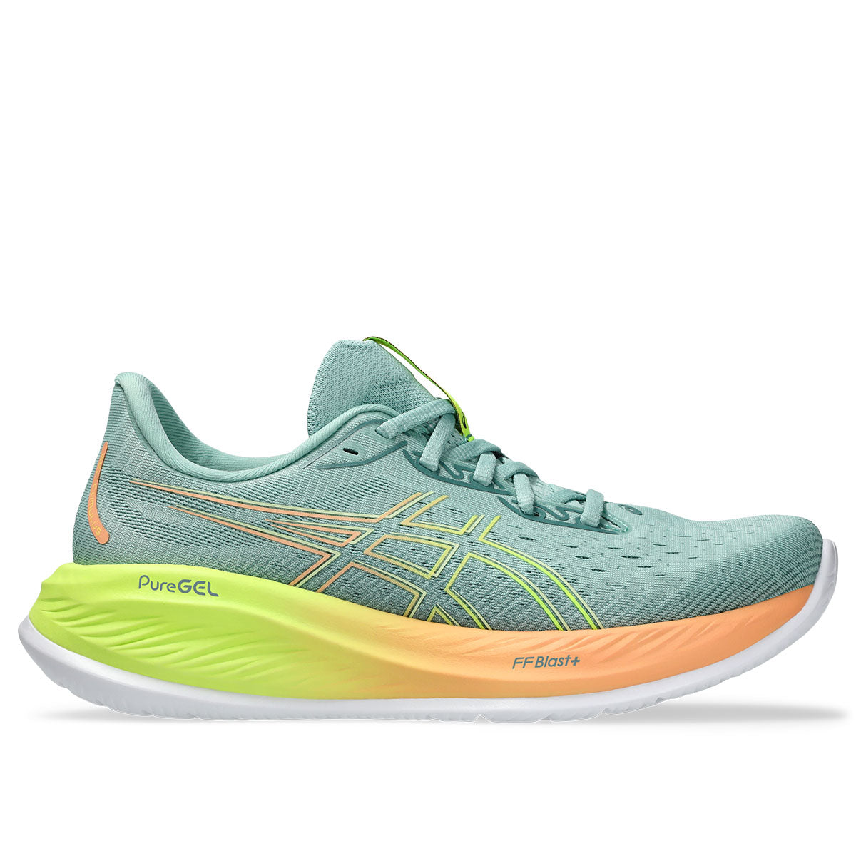 Asics Gel Cumulus 26 Paris Women Light Celadon Safety Yellow ג'ל קומולוס פריז נשים