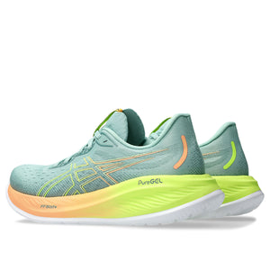 Asics Gel Cumulus 26 Paris Women Light Celadon Safety Yellow ג'ל קומולוס פריז נשים