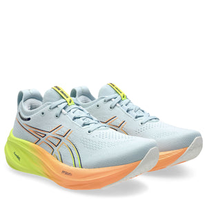 Asics Gel Nimbus 26 Paris Women Cool Grey Safety Yellow ג'ל נימבוס 26 פריז נשים