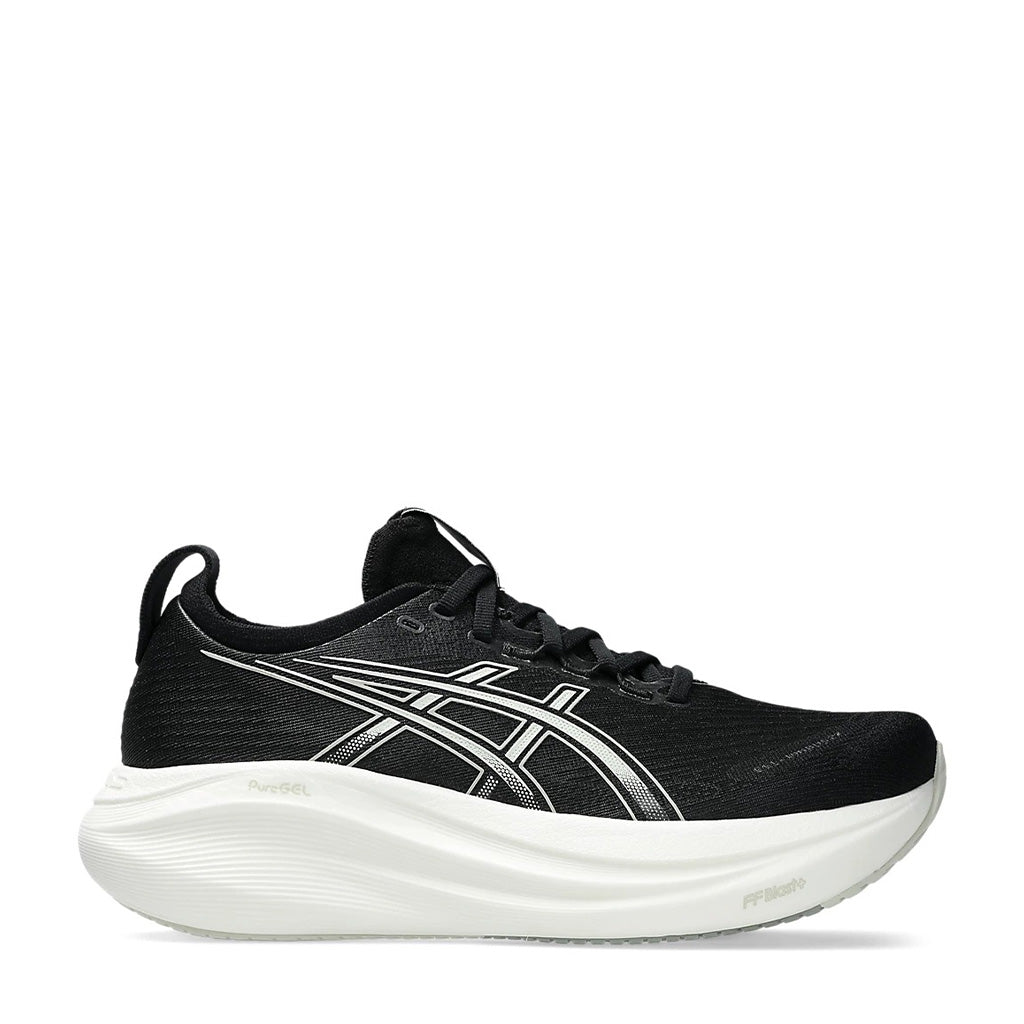 Asics Gel Nimbus 27 Women Black white נעלי ריצה ג`ל נימבוס 27 לנשים