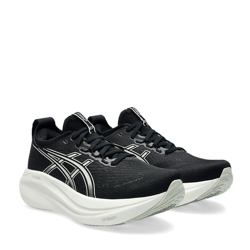 Asics Gel Nimbus 27 Women Black white נעלי ריצה ג`ל נימבוס 27 לנשים
