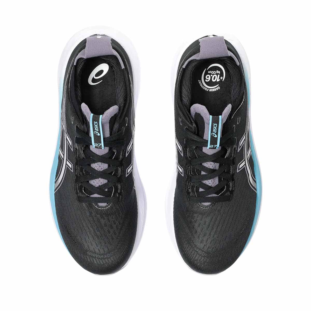 Asics Gel Nimbus 27 Women Black Dusk Violet נעלי ריצה ג`ל נימבוס 27 לנשים