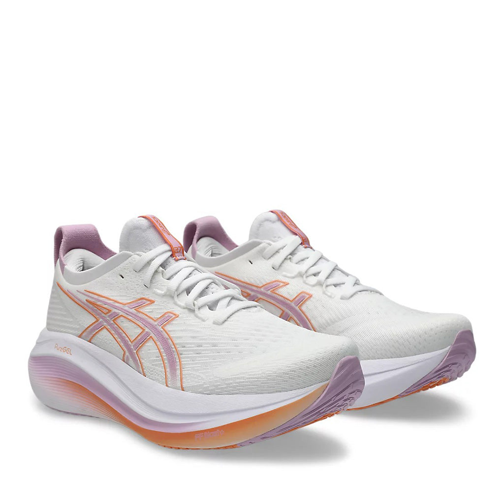 Asics Gel Nimbus 27 Women White Light Ube אסיקס נימבוס לנשים