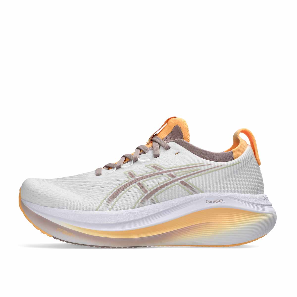 Asics Gel Nimbus 27 Women White Fawn נעלי ריצה ג`ל נימבוס 27 לנשים