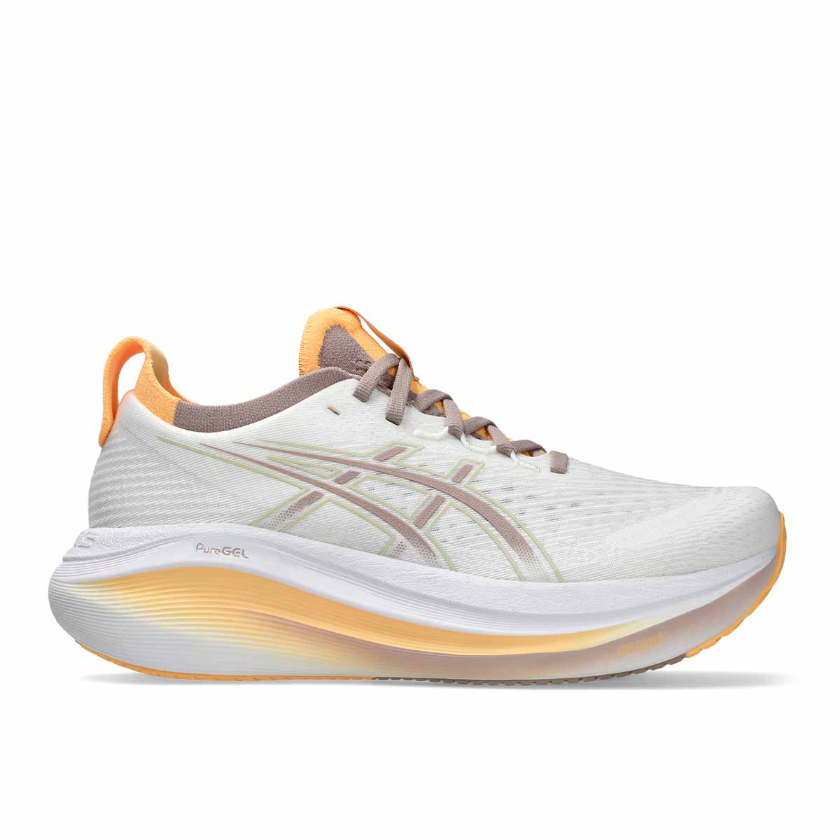 Asics Gel Nimbus 27 Women White Fawn נעלי ריצה ג`ל נימבוס 27 לנשים
