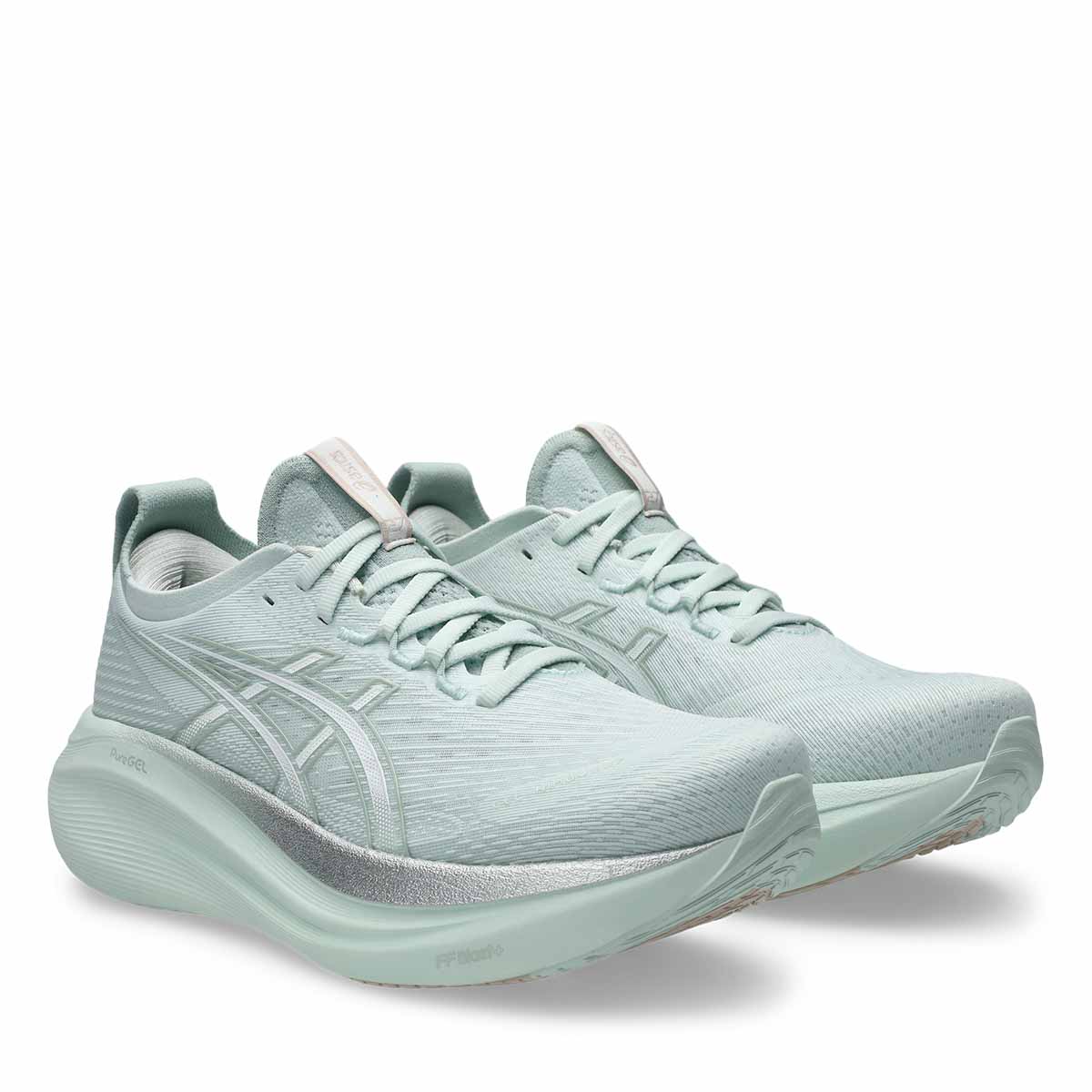 Asics Gel Nimbus 27 Women Pure Aqua White נעלי ריצה ג`ל נימבוס 27 לנשים