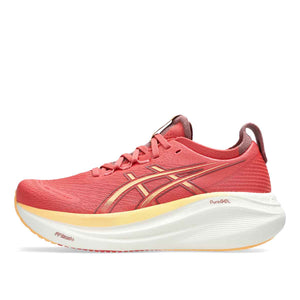 Asics Gel Nimbus 27 Women Dark Pink Clay Orange Glow נעלי ריצה ג`ל נימבוס 27 לנשים
