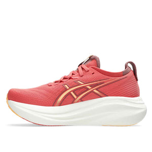 Asics Gel Nimbus 27 Women Dark Pink Clay Orange Glow נעלי ריצה ג`ל נימבוס 27 לנשים