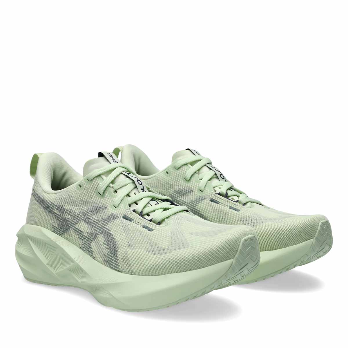 Asics Novablast 5 Women Whisper Green Monument Blue נעלי ריצה נובה בלאסט 5 לנשים