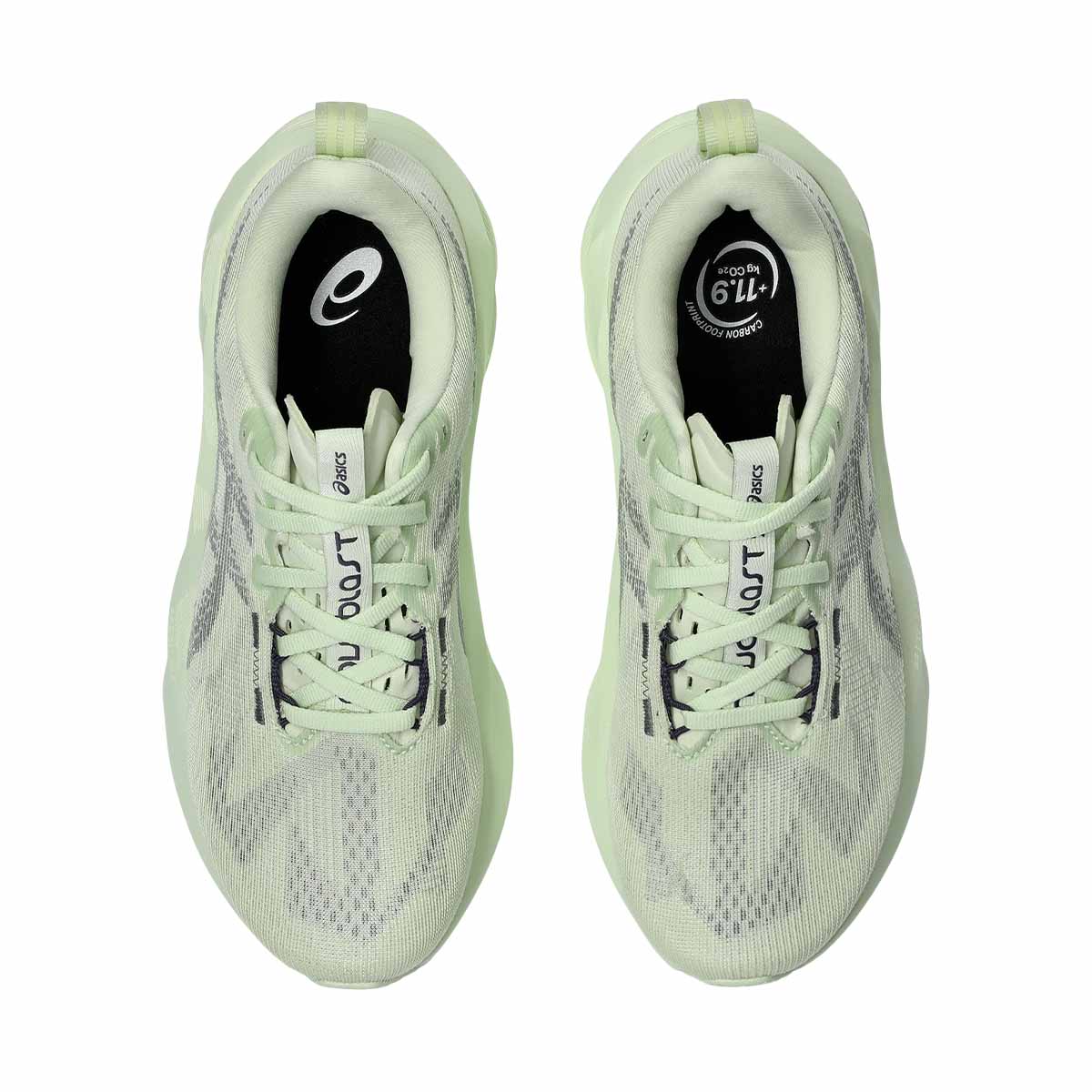 Asics Novablast 5 Women Whisper Green Monument Blue נעלי ריצה נובה בלאסט 5 לנשים