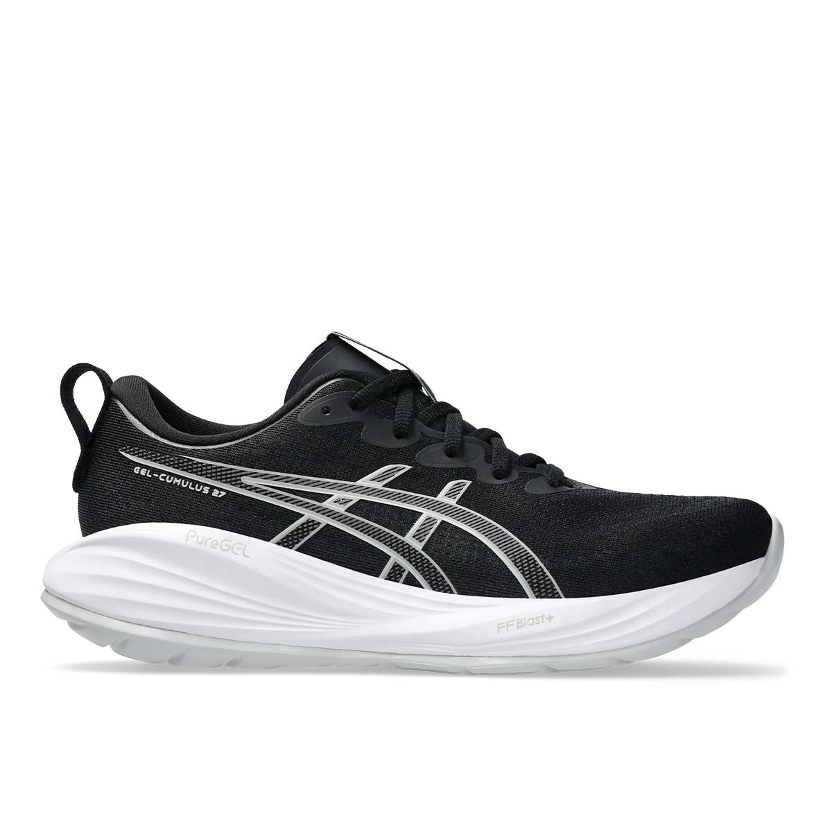 Asics Gel Cumulus 27 Women Black Concrete נעלי ריצה קומולוס 27 לנשים
