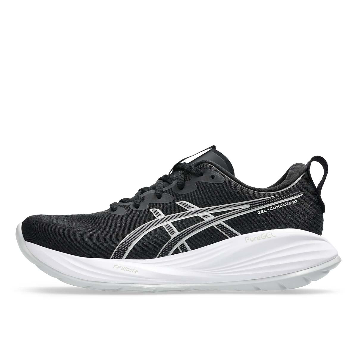 Asics Gel Cumulus 27 Women Black Concrete נעלי ריצה קומולוס 27 לנשים