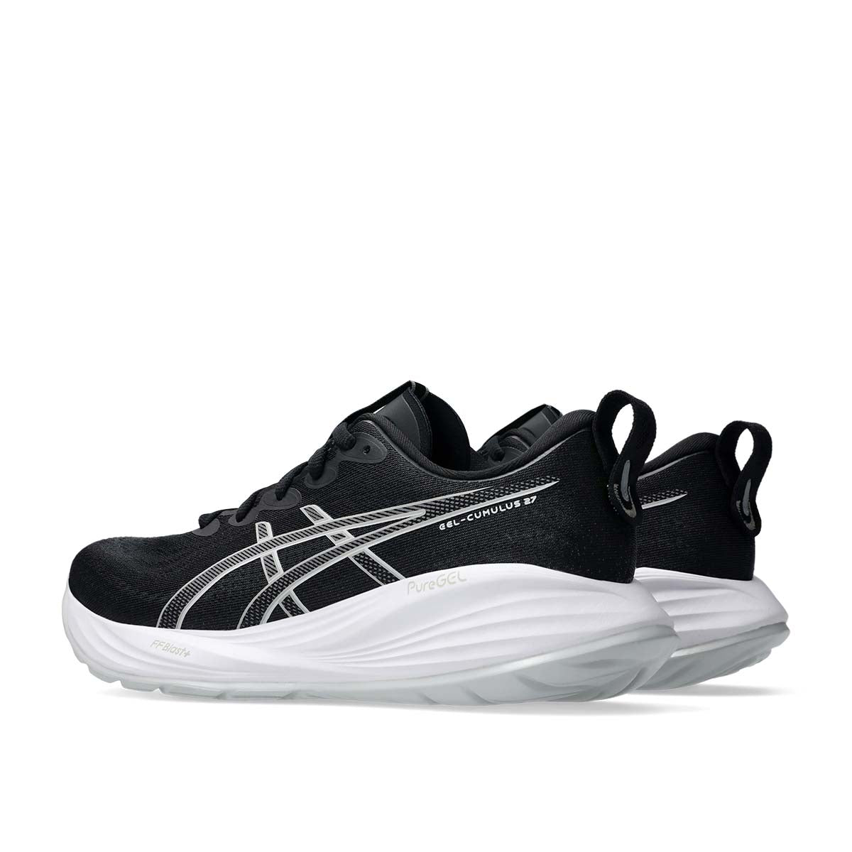 Asics Gel Cumulus 27 Women Black Concrete נעלי ריצה קומולוס 27 לנשים