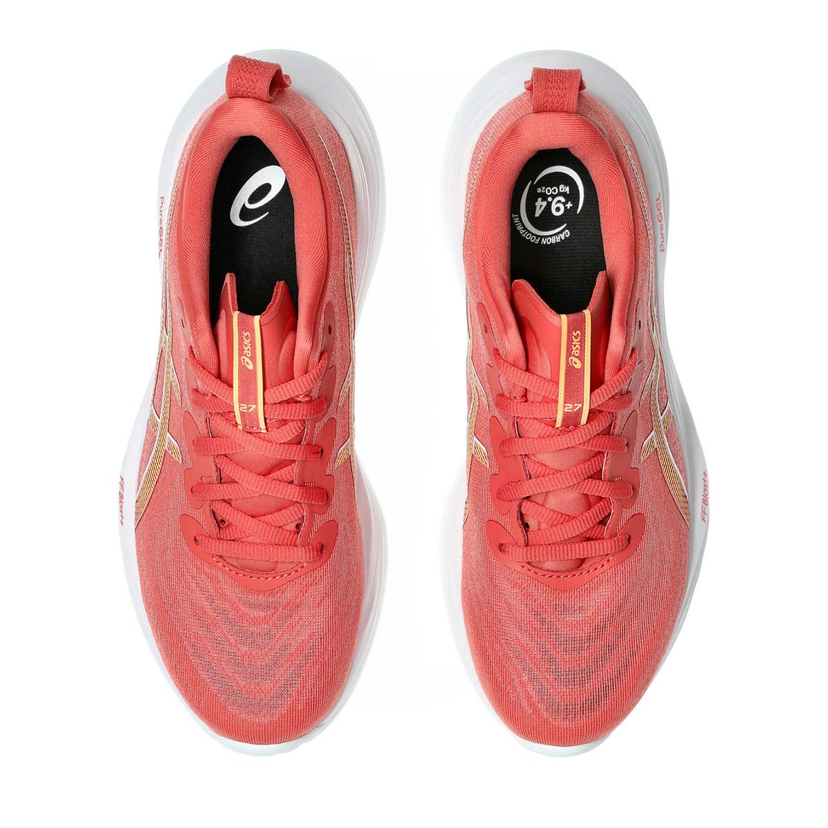 Asics Gel Cumulus 27 Women Dark Pink Clay Cream נעלי ריצה אסיקס נשים