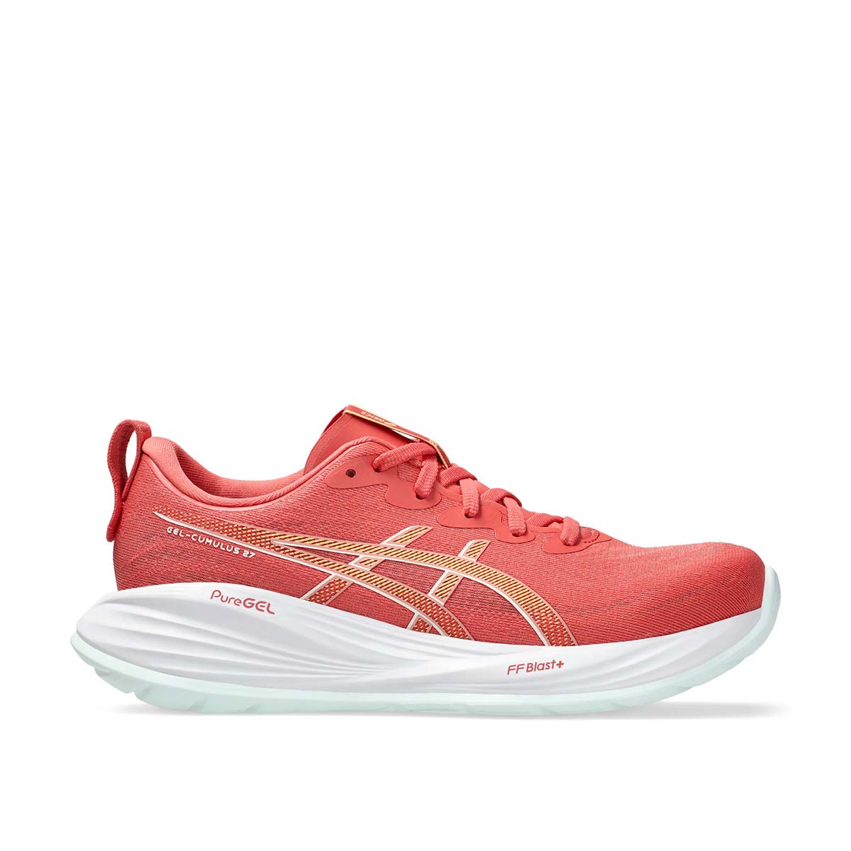 Asics Gel Cumulus 27 Women Dark Pink Clay Cream נעלי ריצה אסיקס נשים