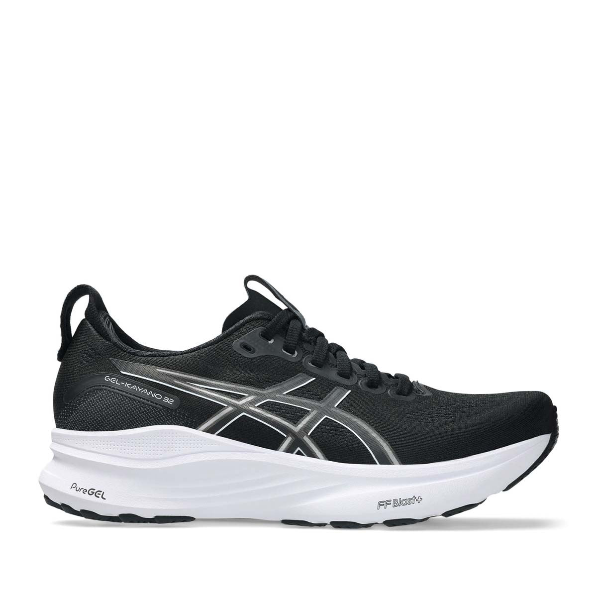 Asics Gel Kayano 32 Women Black White נעלי ריצה  ג`ל קיאנו 32 לנשים