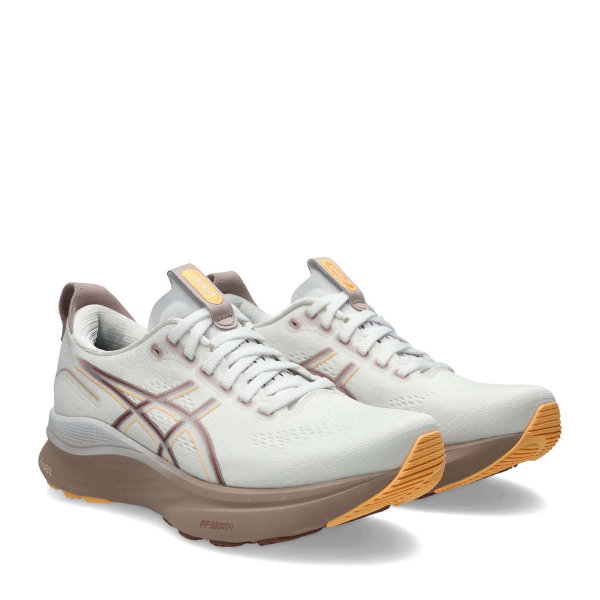 Asics Gel Kayano 32 Women White Orange Glow נעלי ריצה ג`ל קיאנו 32 לנשים