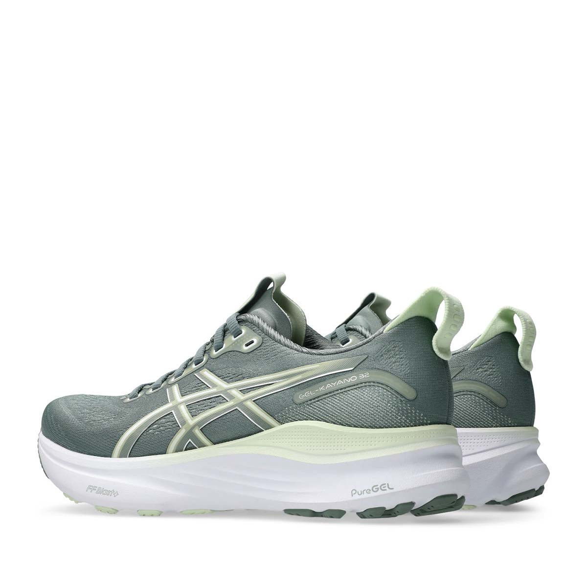 Asics Gel Kayano 32 Women Monument Blue Whisper Green נעלי ריצה לנשים ג'ל קאינו 32