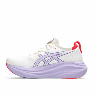 AsicsGel Nimbus 27 Tokyo Women Cream Edo Purple נעלי ריצה ג'ל נימבוס 27 טוקיו נשים