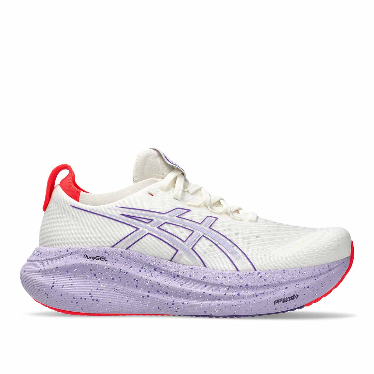 AsicsGel Nimbus 27 Tokyo Women Cream Edo Purple נעלי ריצה ג'ל נימבוס 27 טוקיו נשים