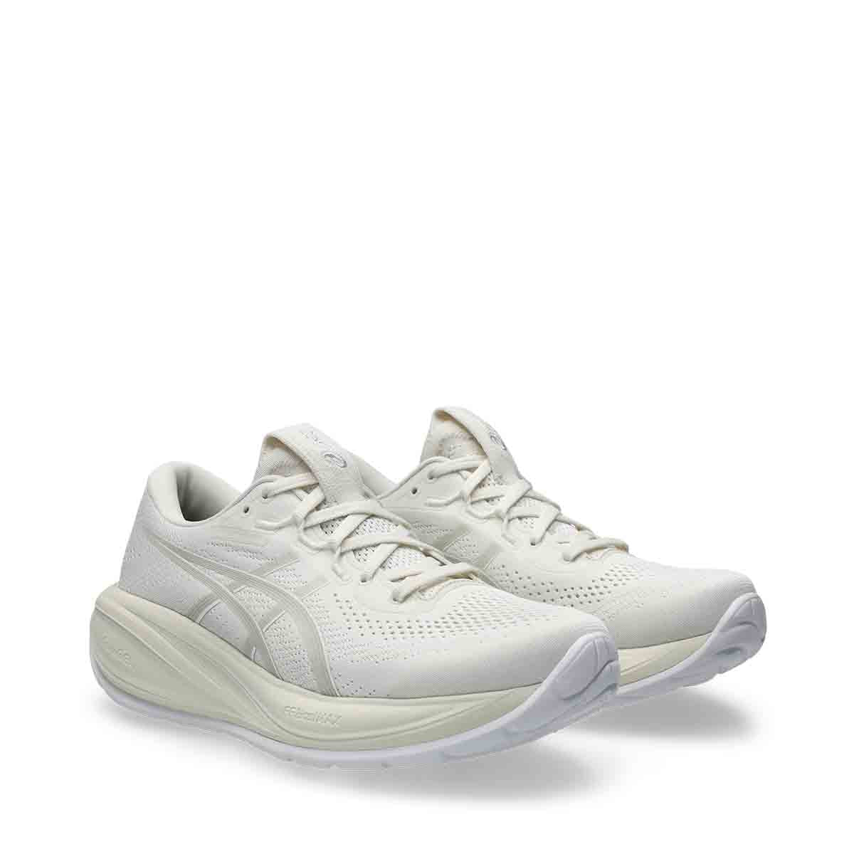 Asics Gel Cumulus 28 Women Cream Glacier Grey נעלי ריצה ג'ל קומולוס 28 לנשים