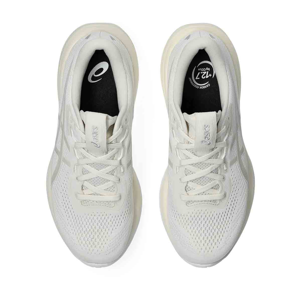 Asics Gel Cumulus 28 Women Cream Glacier Grey נעלי ריצה ג'ל קומולוס 28 לנשים