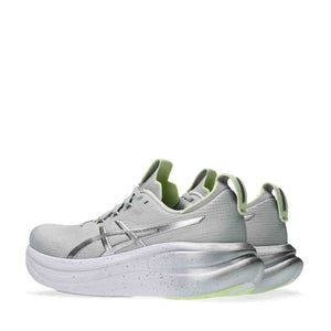 Asics Gel Nimbus 28 Platinum Women Platinum Glow Green נעלי ריצה לנשים