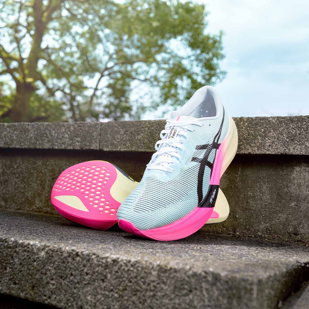 Asics Metaspeed Sky Paris Unisex Light Blue Black נעלי ריצה מטה ספיד סקיי פריז