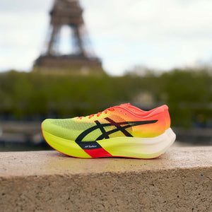 Asics Metaspeed Sky Paris Unisex Safety Yellow Black נעלי מטה ספיד סקיי פריז יוניסקס