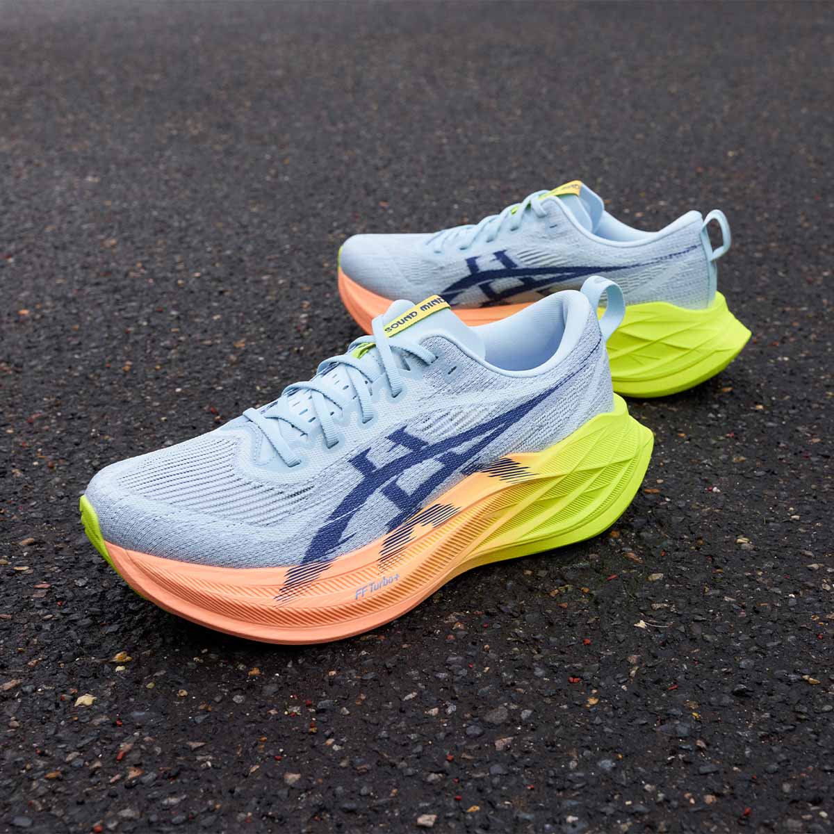 Asics Superblast 2 Paris Unisex Cool Grey Safety Yellow נעלי אסיקס סופר בלאסט