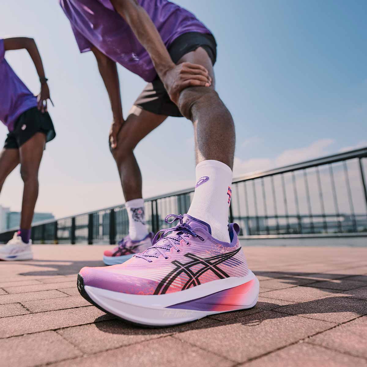 Asics Megablast Unisex Edo Purple Black נעלי ריצה מגה בלסט יוניסקס