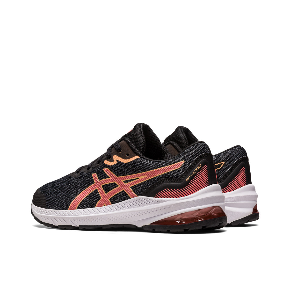 Asics GT 1000 11 GS Kids Black Papaya נעלי אסיקס ילדים