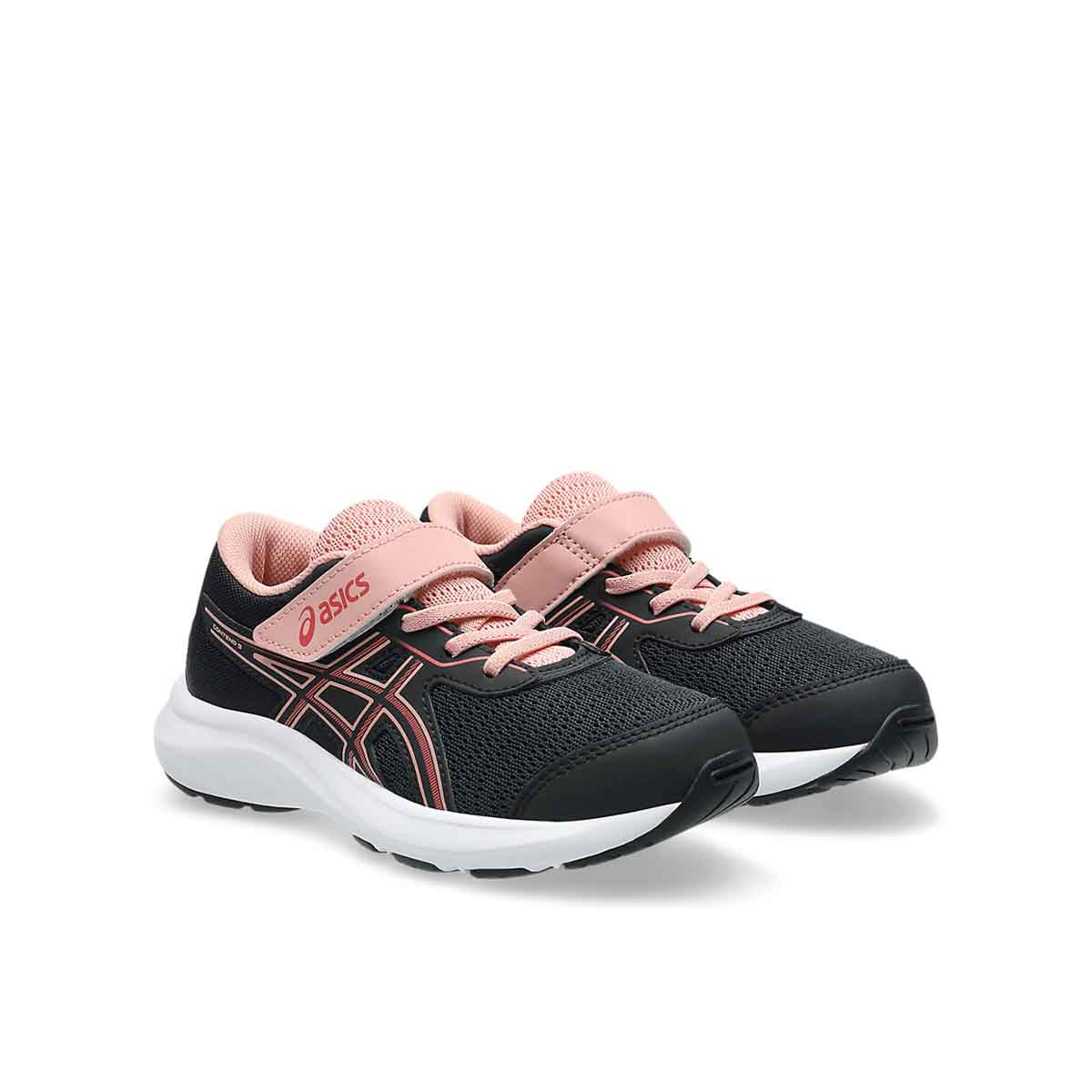 Asics Gel Contend 9 PS Kids Black Dark Pink Clay נעלי ריצה ג'ל קונטנד 9 לילדים